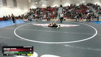 150 lbs Quarterfinal - Holden Yeates, Wind River vs Caiden Sorenson, Greybull/Riverside