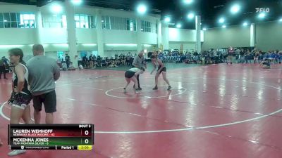 140 lbs Round 1 (8 Team) - Lauren Wemhoff, Nebraska Black Widows vs Mckenna Jones, Team Montana Silver