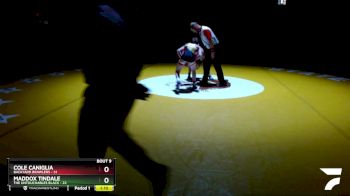 100 lbs Finals (8 Team) - Maddox Tindale, The Untouchables Black vs Cole Caniglia, Backyard Brawlers