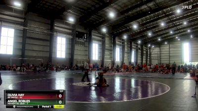 117 lbs Semis & 1st Wrestleback (8 Team) - Olivia Hay, NE United vs Angel Robles, Mayhem WC Gray