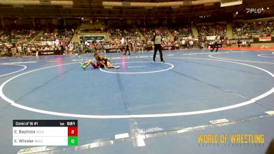 67 lbs Consi Of 16 #1 - Elijohn Baptista, Golden Backs MRTC vs Easton Whisler, Mulvane Jr Wrestling