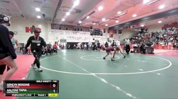 140 lbs Champ. Round 3 - Aaliyah Tapia, Porterville vs Ashlyn Rogone, Granite Hills