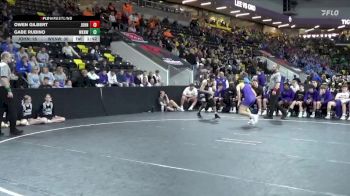 157 lbs Quarterfinal - Gabe Rubino, Waukee Northwest vs Owen Gilbert, Johnston