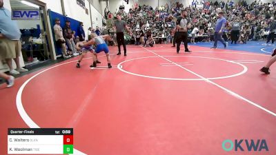 60 lbs Quarterfinal - Clayton Walters, Glenpool Warriors vs Kamden Woolman, Tiger Trained Wrestling