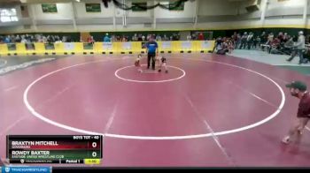 40 lbs Cons. Round 2 - Porter Bertram, Watford City Wolves vs Rhylee Goolsbey, Powell Wrestling Club