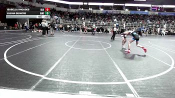 90 lbs Consi Of 8 #1 - Isabella Rhoades, Blue Pride vs Lillian Gilmore, Rams WC