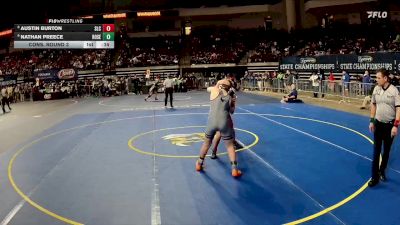 D 3 120 lbs Cons. Round 3 - Nathan Preece, Rosepine vs Austin Burton, St. Louis Catholic