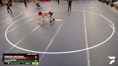 113 lbs Cons. Round 2 - Kyle Stangl, Minnesota vs Donovin Wolfgram, White Bear Lake Youth Wrestling