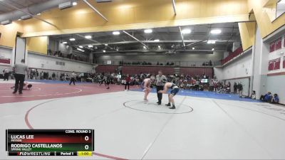 165 lbs Cons. Round 3 - Lucas Lee, Payson vs Rodrigo Castellanos, Spring Valley