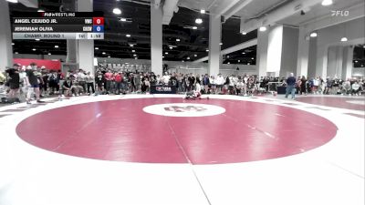 60 lbs Champ. Round 1 - Angel Cejudo Jr., Valiant Wrestling Club vs Jeremiah Oliva, Crater High School Wrestling