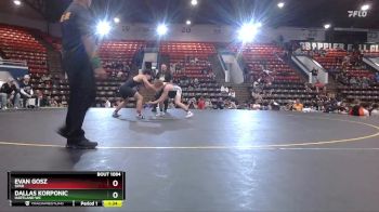 145 lbs Semifinal - Evan Gosz, SPAR vs Dallas Korponic, Hartland WC