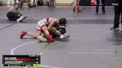 82 lbs Cons. Round 2 - Andreaus Rogers, Wichita Wrestling Club vs Levi Jaeger, Dodge City Academy