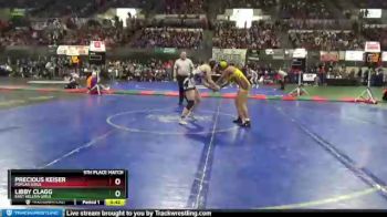 5th Place Match - Libby Clagg, East Helena Girls vs Precious Keiser, Poplar Girls