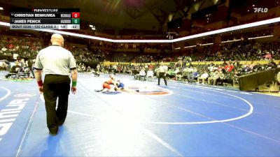 120 Class 3 lbs Cons. Round 2 - Christian Benhumea, McDonald County vs James Penick, Hillsboro