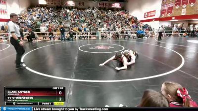 182 lbs Champ. Round 1 - Ty Strohschein, Greybull/Riverside vs Blake Snyder, Wind River