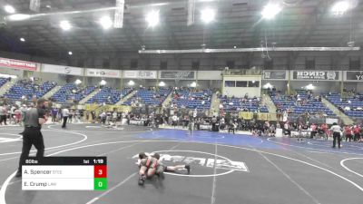 80 lbs Quarterfinal - Audrey Spencer, Steel City Reloaded vs Elizabeth Crump, Law