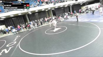 175 lbs Champ. Round 3 - Justin Langford, Unattached vs Eli Miller, Unattached