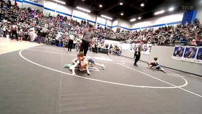 49 lbs Consi Of 8 #2 - Knox Williams, Perry Wrestling Academy vs Joshua Roche, Newcastle Youth Wrestling