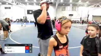 67 lbs Semifinal - Brynn Cunningham, Misfits Kick Start vs Hope Miller, Misfits Live Wire