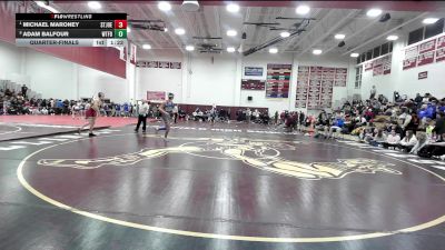 157 lbs Quarterfinal - Michael Maroney, St Joseph vs Adam Balfour, Waterford