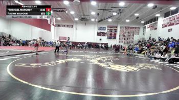 157 lbs Quarterfinal - Michael Maroney, St Joseph vs Adam Balfour, Waterford