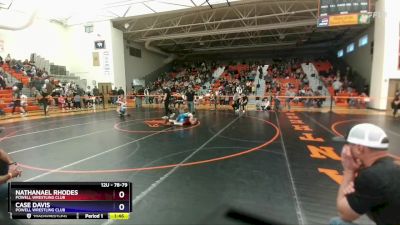 78-79 lbs Round 4 - Nathanael Rhodes, Powell Wrestling Club vs Case Davis, Powell Wrestling Club