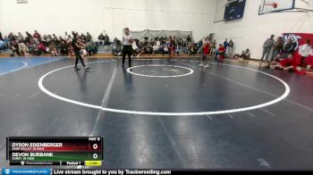 95 lbs Champ. Round 1 - Devon Burbank, Carey Jr High vs Dyson Eixenberger, Sage Valley Jr High