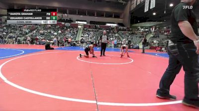 106 lbs Cons. Semi - Dakota Graham, Panther Youth Wrestling-CPR vs Eduardo Castellanos, Bentonville Wrestling Club