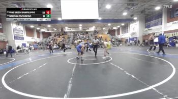 138 lbs Cons. Round 4 - Vincenzo Sanfilippo, Edison vs Sergio Escobedo, Bishop Amat