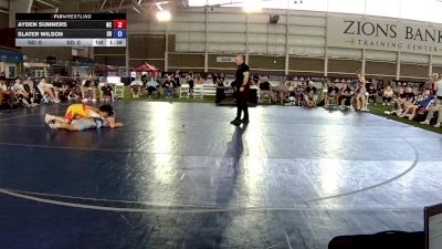 132 lbs Ayden Sumners, North Carolina vs Slater Wilson, South Dakota