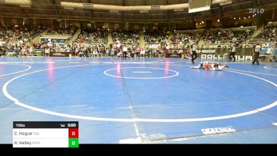 70 lbs Round Of 32 - Colt Hogue, Terminator Wrestling Academy vs Kaisen Kelley, Pryor Tigers