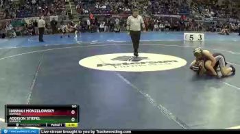 140 lbs Cons. Round 2 - Hannah Monzelowsky, Bismarck vs Addison Stiefel, Bismarck