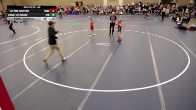 8U - L Cons. Round 2 - Zayne Ranvek, MN Elite Wrestling Club vs Kane Johnson, Centennial Youth Wrestling