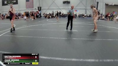 165 lbs Round 7 (8 Team) - Chase Henning, Kraken Red vs Dayton Rodgers, Dover Bandits