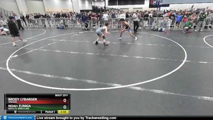 120 lbs Cons. Round 3 Noah Zuniga ReZults Wrestling vs Brody Lybarger Oregon