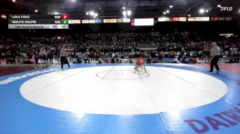 100 lbs 3rd Place Match - Maliya Halpin, Borah vs Lola Colo, Nampa
