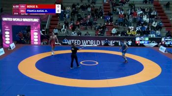 86 kg Semifinal - Bennett Berge, USA vs Max Franca, BRA