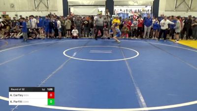 115 lbs Round Of 32 - Austin Carfley, Bishop McCort vs Addison Parfitt, Connellsville