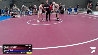 165 lbs Semifinal - William Lowery, WA vs Jacoby Tait, WA