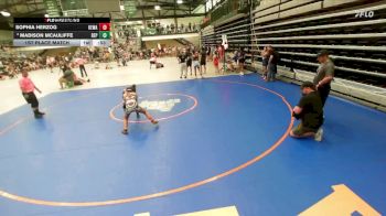 99-109 lbs 1st Place Match - Madison McAuliffe, Red Raiders Wrestling vs Sophia Herzog, Legacy Wrestling