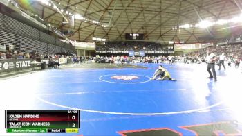 2A 106 lbs Quarterfinal - Kaden Harding, Orting vs Talatheon Warness, Aberdeen