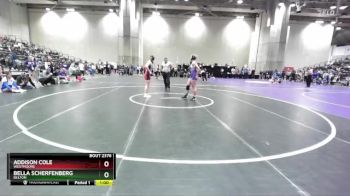 155 lbs Cons. Round 2 - Addison Cole, Westmoore vs Bella Scherfenberg, Belton