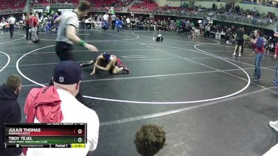 65 lbs Cons. Round 5 - Troy Tejkl, West Point Wrestling Club vs Julius Thomas, Nebraska Boyz