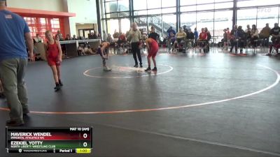 B-19 lbs Quarterfinal - Ezekiel Yotty, North Liberty Wrestling Club vs Maverick Wendel, Immortal Athletics WC