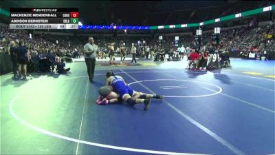 120 lbs Consi Of 8 #1 - Mackenzie Mendenhall, Corona (SS) vs Addison Bernstein, Orland (NS)