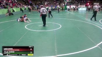 132 lbs Semifinal - Tylin Thrine, New Castle vs Jack Davis, Indianapolis Bishop Chatard