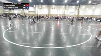 95 lbs Rr Rnd 1 - Lydia Gonzalez, Gladiator Wrestling vs Alexandra Thomas, Youth Impact Center Wrestling Club