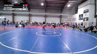 157 lbs Semifinal - Logan Zimmer, Immortals - HS vs Kai Tiringer, Dark Horse Black - HS