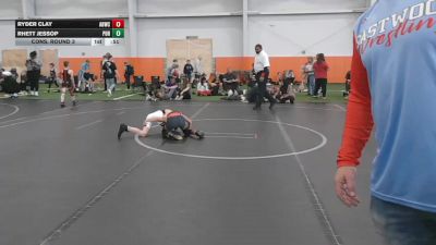 60 lbs Cons. Round 3 - Ryder Clay, Anhor Bay Wrestling Club vs Rhett Jessop, Pursuit
