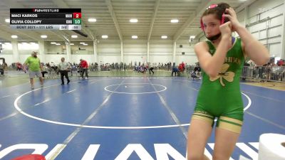 111 lbs Consi Of 8 #2 - Annabelle Stamp, Tyngsborough vs Brihanna Sosa, Providence BTS